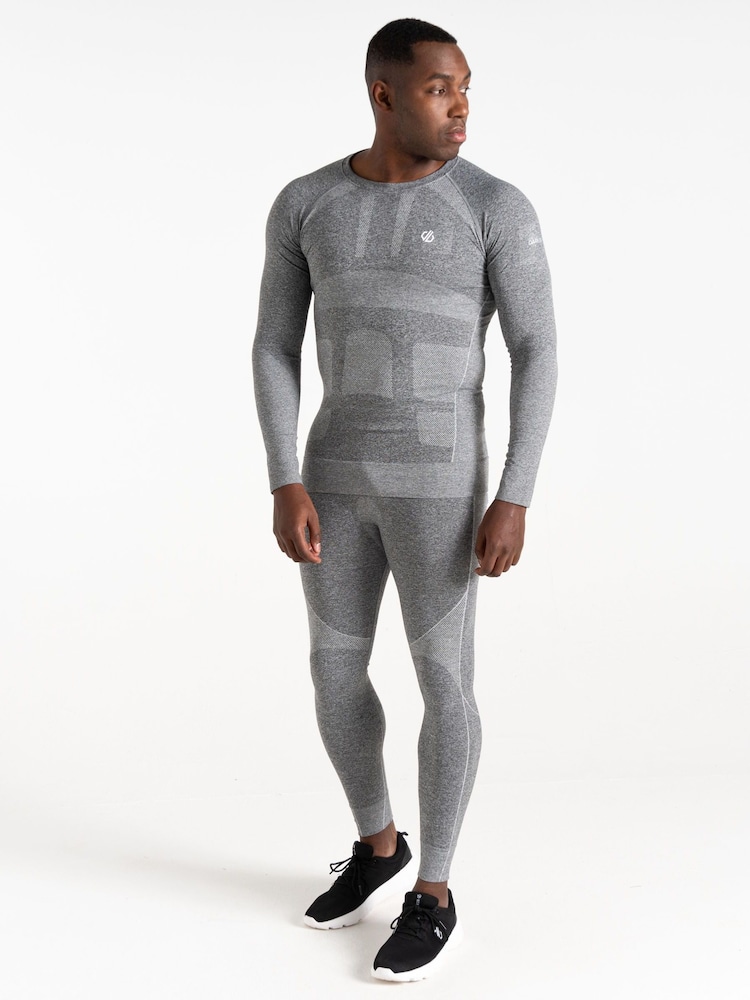 Dare 2b Mens Grey In The Zone III Base Layer Leggings - Image 1 of 3