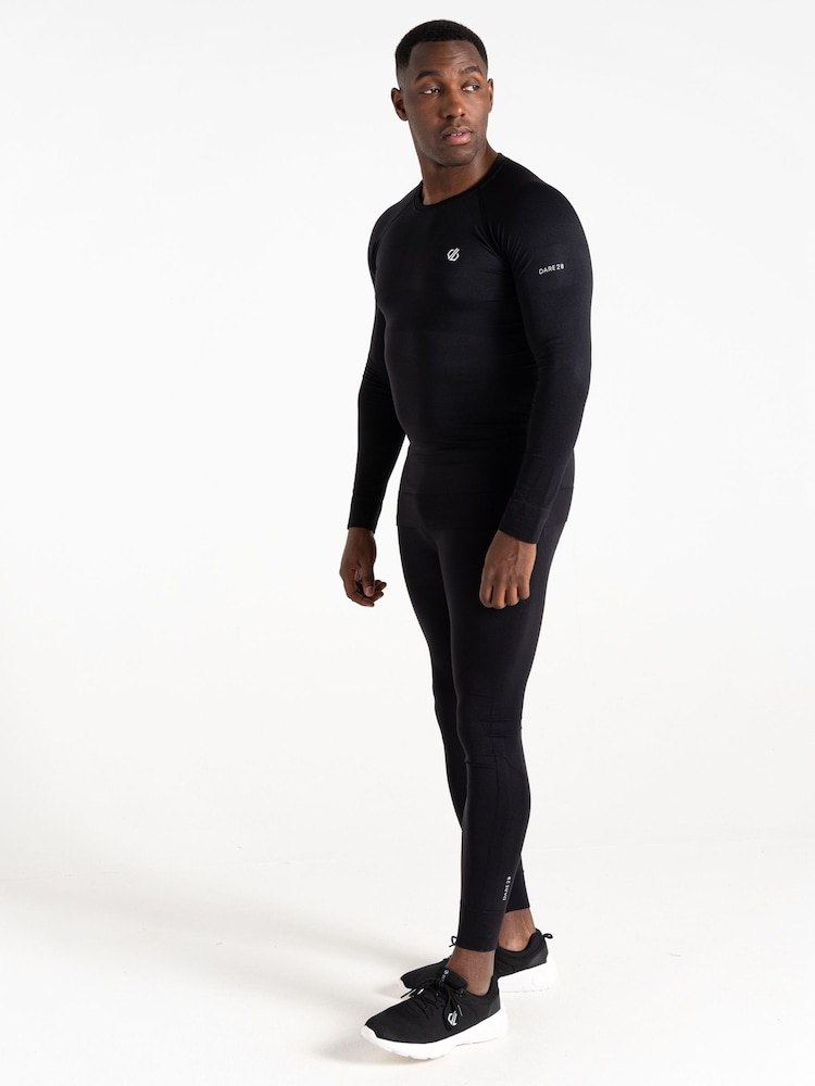 Dare 2b Mens In The Zone III Base Layer Black Leggings - Image 1 of 3