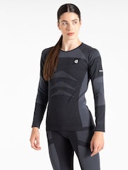 Dare 2b Womens In The Zone III Long Sleeve Black Base Layer Top - Image 1 of 6