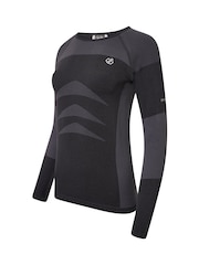 Dare 2b Womens In The Zone III Long Sleeve Black Base Layer Top - Image 5 of 6