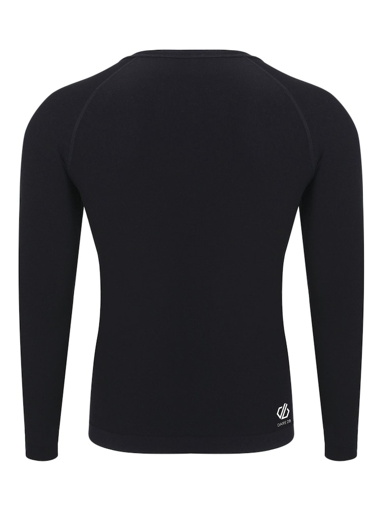 Dare 2b Mens In The Zone III Long Sleeve Base Layer Black Top - Image 6 of 6