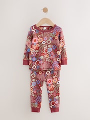 Red/Green Floral Snuggle Pyjamas 3 Pack (9mths-10yrs) - Image 8 of 11