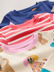 Red/Navy Dog Applique Snuggle Pyjamas 3 Pack (9mths-9yrs) - Image 11 of 12