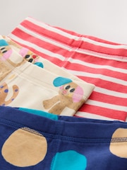 Red/Navy Dog Applique Snuggle Pyjamas 3 Pack (9mths-9yrs) - Image 12 of 12