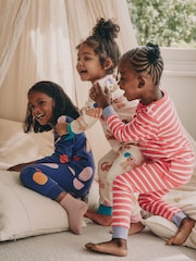 Red/Navy Dog Applique Snuggle Pyjamas 3 Pack (9mths-9yrs) - Image 2 of 12