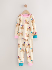Red/Navy Dog Applique Snuggle Pyjamas 3 Pack (9mths-9yrs) - Image 7 of 12