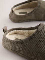 Taupe Cord Mule Slippers - Image 4 of 5