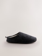 Black Cord Mule Slippers - Image 2 of 5