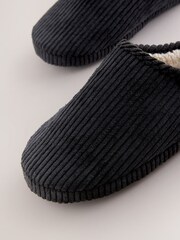 Black Cord Mule Slippers - Image 4 of 5