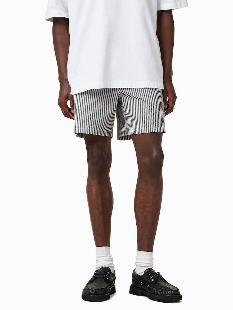 AllSaints White Warden Swim Shorts - Image 3 of 8