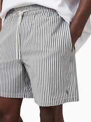 AllSaints White Warden Swim Shorts - Image 6 of 8