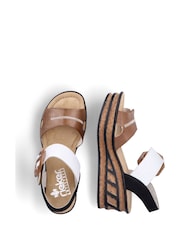 Rieker Womens Hook & Loop Black Shoes - Image 11 of 11