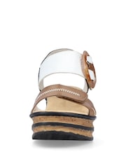 Rieker Womens Hook & Loop Black Shoes - Image 8 of 11