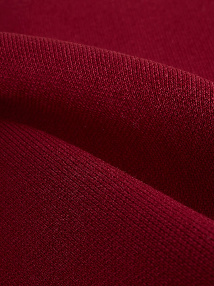 أحمر كرزي - صديري دنيم بدون كم بأزرار من الأمام بتصميم أنيق - Image 9 of 9