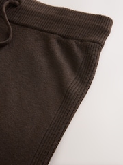 Chocolate Brown Super Soft Co-Ord Knitted Joggers - Image 2 of 4