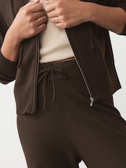 Schokoladenbraun - Super Soft Co-Ord Knitted Joggers - Bild 5 von 8