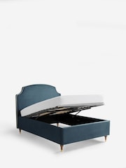 Nina Campbell Clabon Indigo Lowndes Upholstered Ottoman Storage Bed Frame - Image 5 of 6