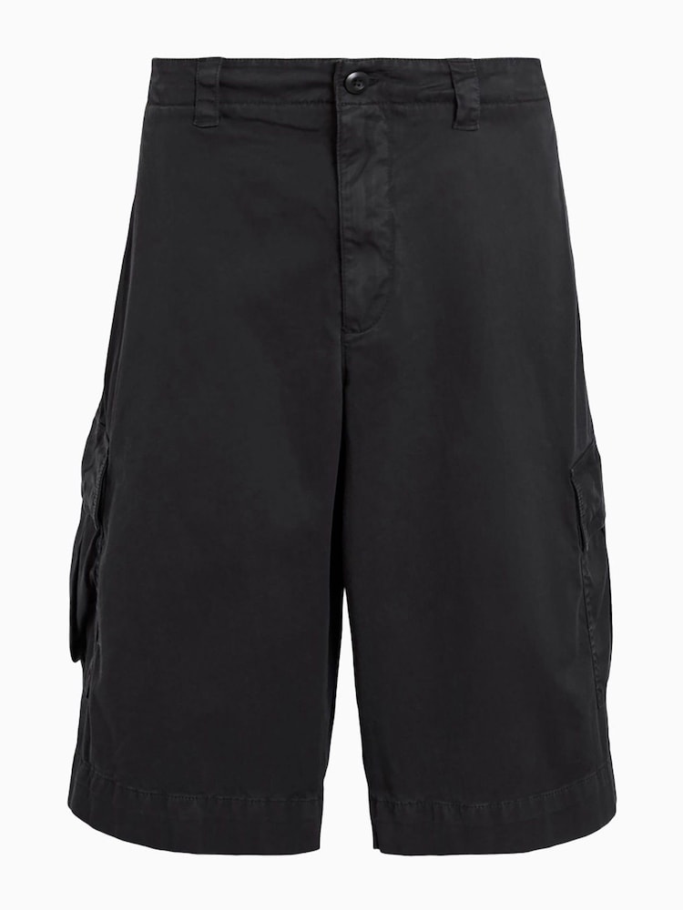AllSaints Black Flynn Shorts - Image 9 of 9