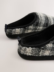 Grey Check Mule Slippers - Image 6 of 7