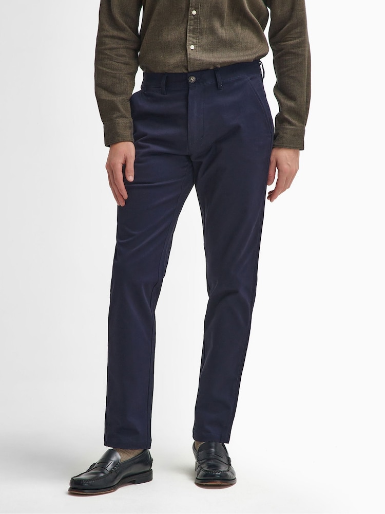 Barbour® Blue Sueded Trousers - Image 2 of 6