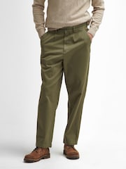 Barbour® Green Washed Relaxed Fit Trousers - Image 1 of 6