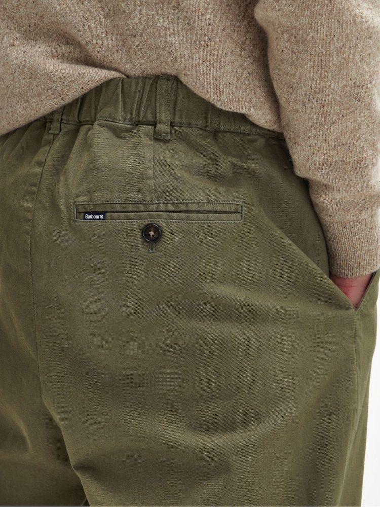 Barbour® Green Washed Regular Fit Trousers - Image 2 of 7 Barbour® Green Washed Regular Fit Trousers - Image 2 of 7