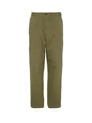 Barbour® Green Washed Regular Fit Trousers - Image 7 of 7
