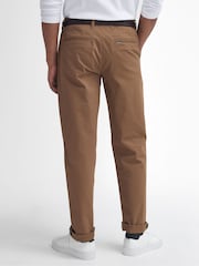 Barbour® Brown Sueded Sateen Tailored Trousers - Image 3 of 7