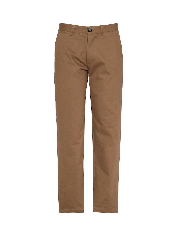 Barbour® Brown Sueded Sateen Tailored Trousers - Image 7 of 7