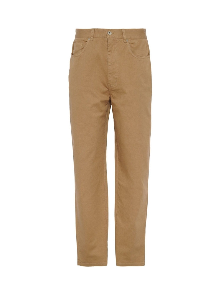 Barbour® Brown Washed Regular Fit Trousers - Image 7 of 7