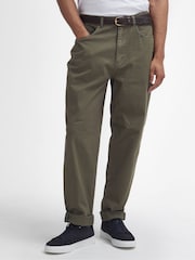 Barbour® Green Washed Trousers - Image 1 of 6