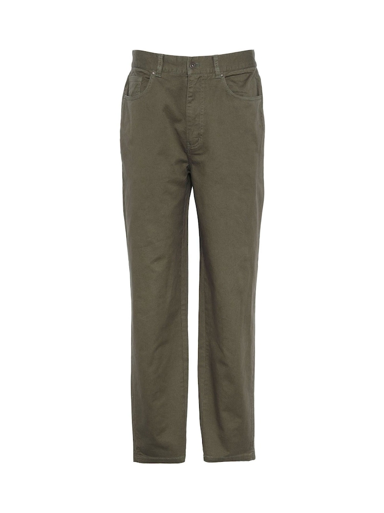Barbour® Green Washed Trousers - Image 6 of 6