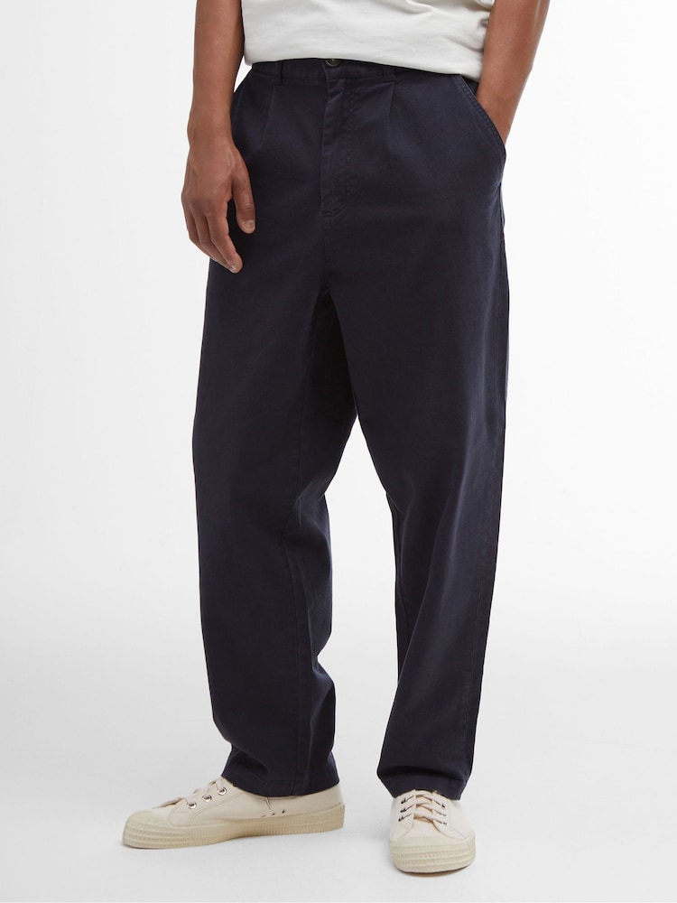 Barbour® Blue Washed Regular Fit Trousers - Image 1 of 5