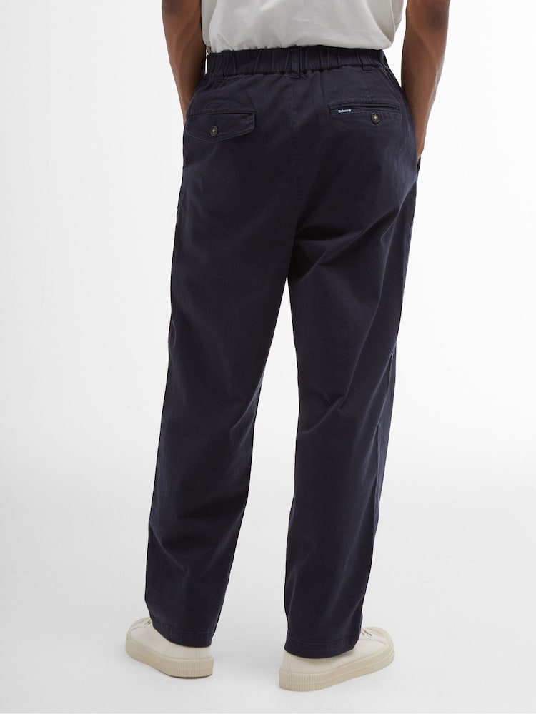 Barbour® Blue Washed Regular Fit Trousers - Image 2 of 5