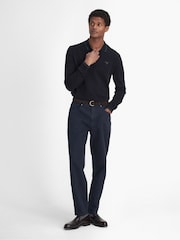 Barbour® Blue Regular Fit Washed Trousers - Image 3 of 6
