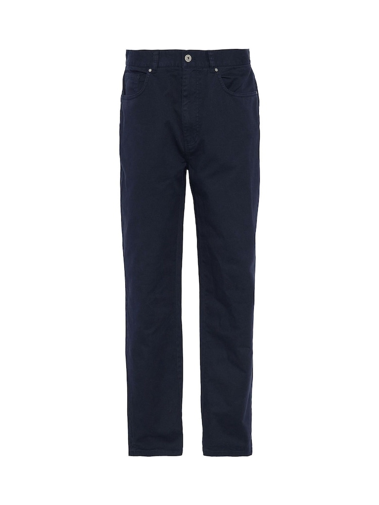 Barbour® Blue Regular Fit Washed Trousers - Image 6 of 6