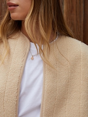 Threadbare Cream Fleece Borg Gilet - Image 5 of 5
