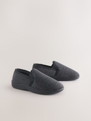 Black Closed Back Slippers - Image 1 of 5