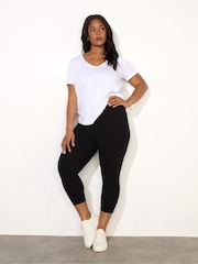 Live Unlimited Black Cropped Leggings - Image 1 of 4
