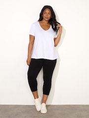 Live Unlimited Black Cropped Leggings - Image 2 of 4