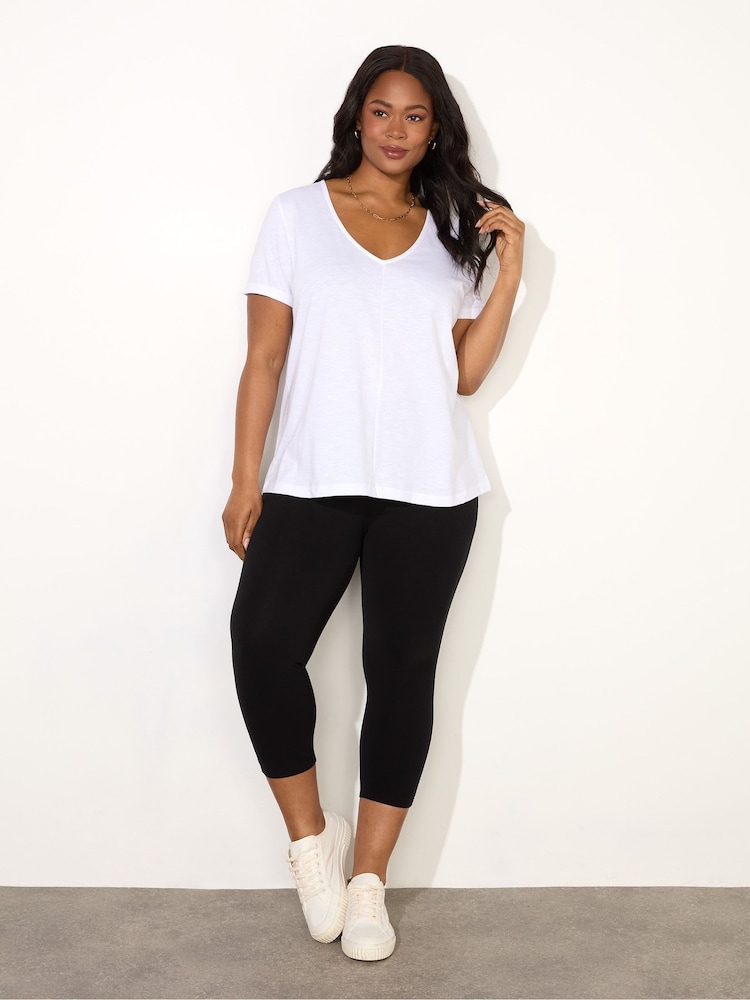 Live Unlimited Black Cropped Leggings - Image 2 of 4