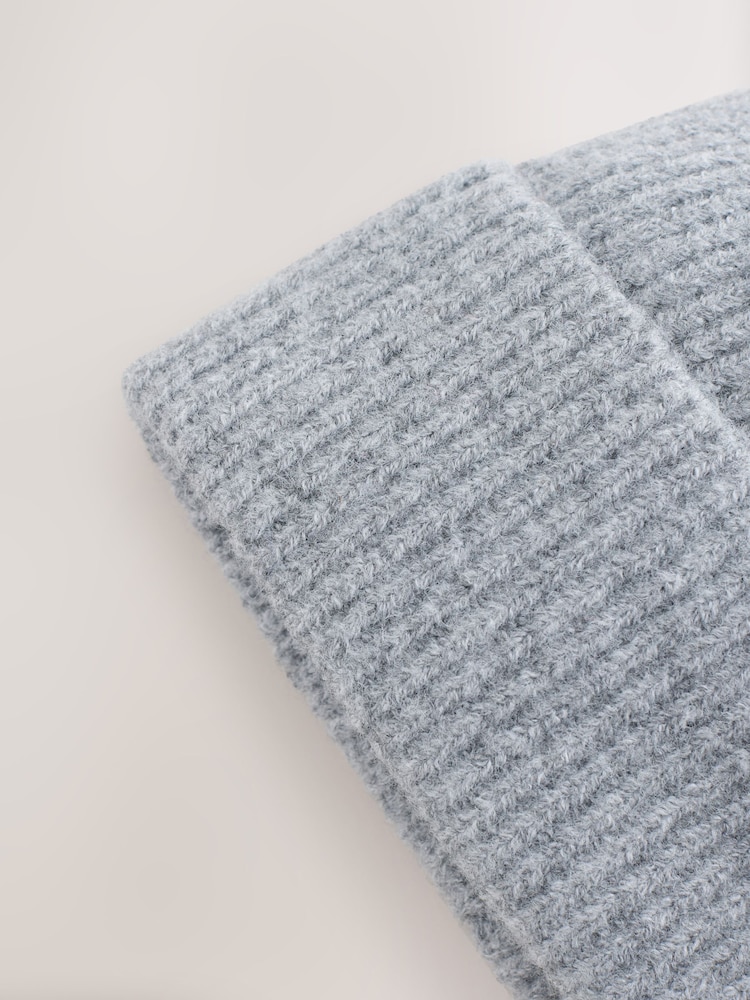Grey Bow Detail Beanie - Image 3 of 3