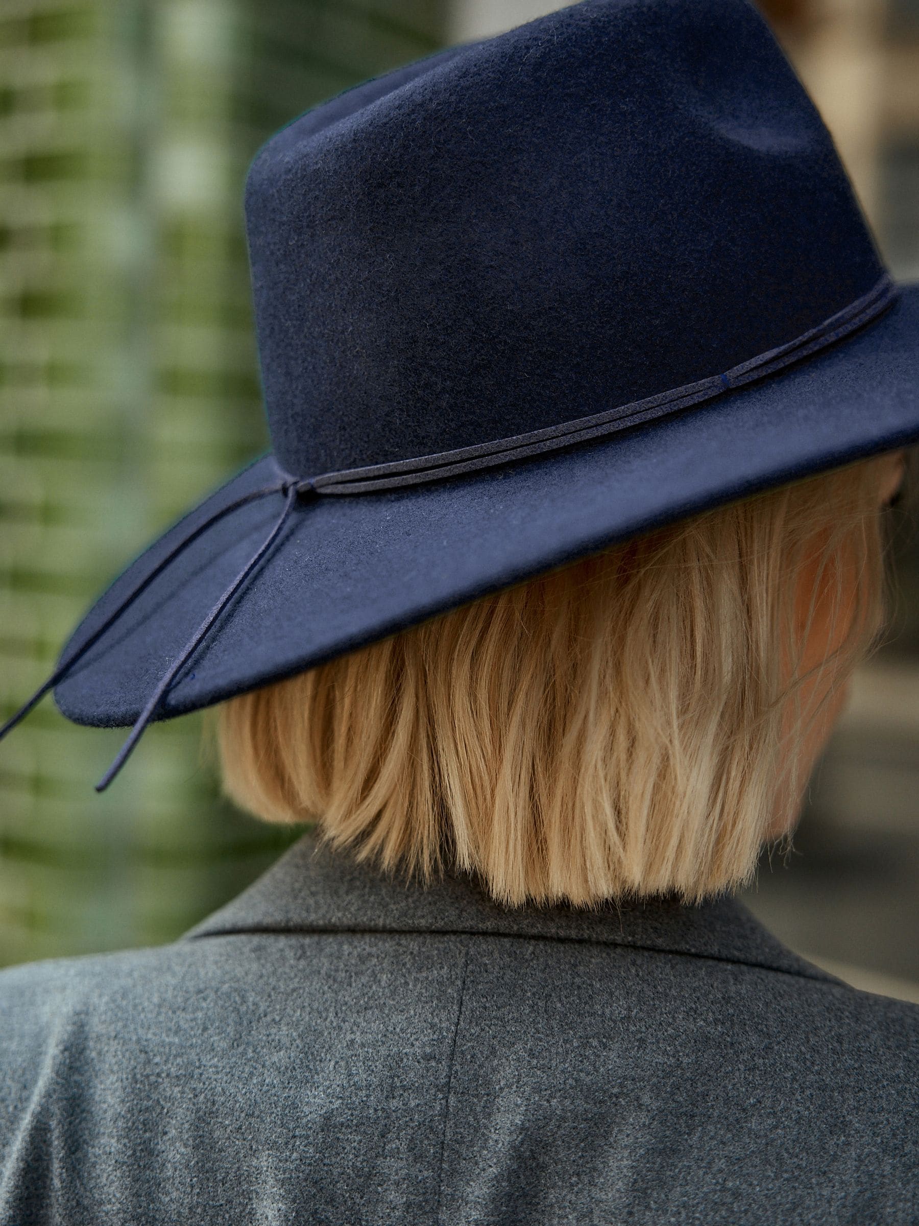 New w Tag: Something Navy Wool Fedora Hat. One Size Navy Wool Fedora Hat: Short Brim Trilby, Groomsman Gift - Etsy main image 3