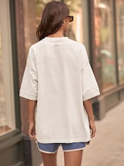 Blanco - 100% Cotton Crew Neck Heavyweight T-Shirt - Imagen 2 de 5