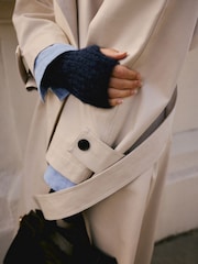 Navy Alpaca Blend Hand Warmers - Image 5 of 8