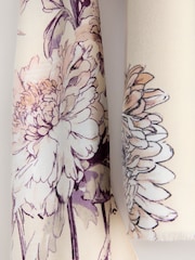White Vintage Floral Midweight Scarf - Image 3 of 3