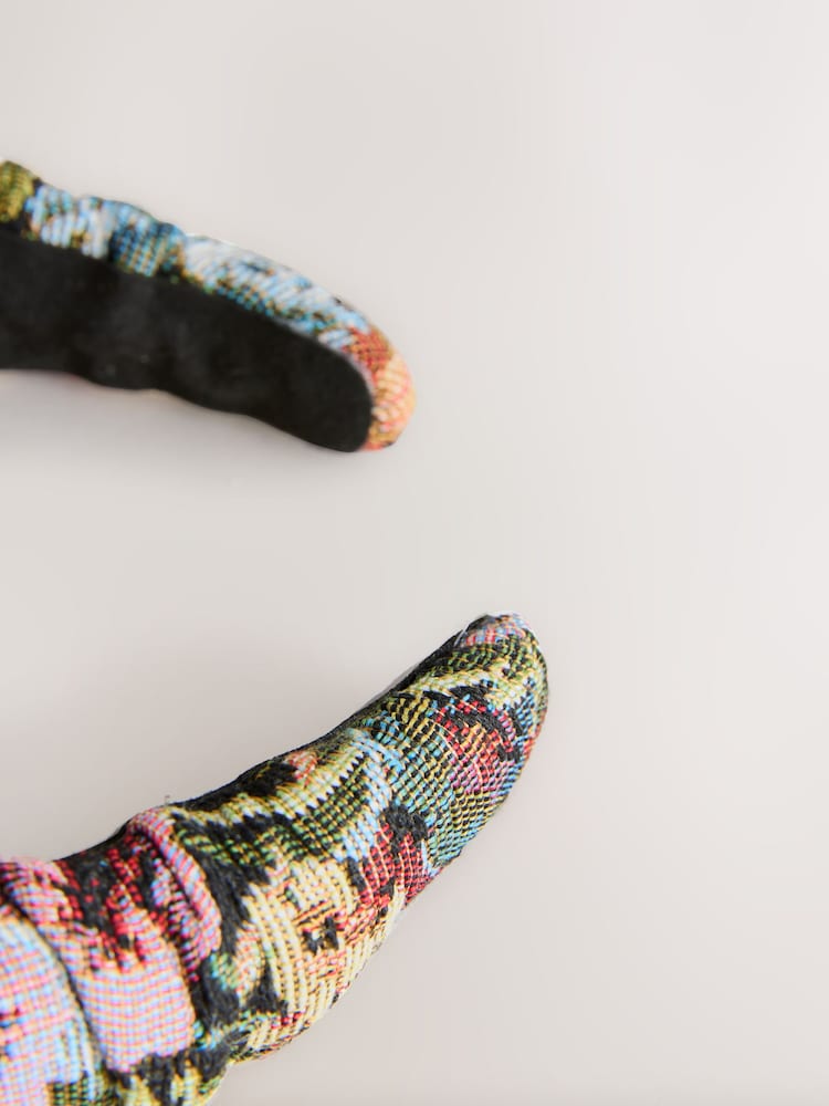 Floral Print Tapestry Headband - Image 4 of 4