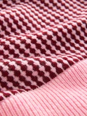 Houndstooth Drop Shoulder Knitted Tank Cover-Up - Image 2 of 3