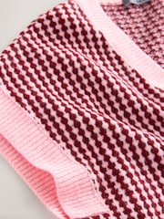 Houndstooth Drop Shoulder Knitted Tank Cover-Up - Image 3 of 3