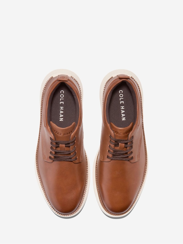Cole Haan Men\'s Grand+ Plain Toe Leather Oxford Shoes 11.5 M Brown C42675 New Men main image 4